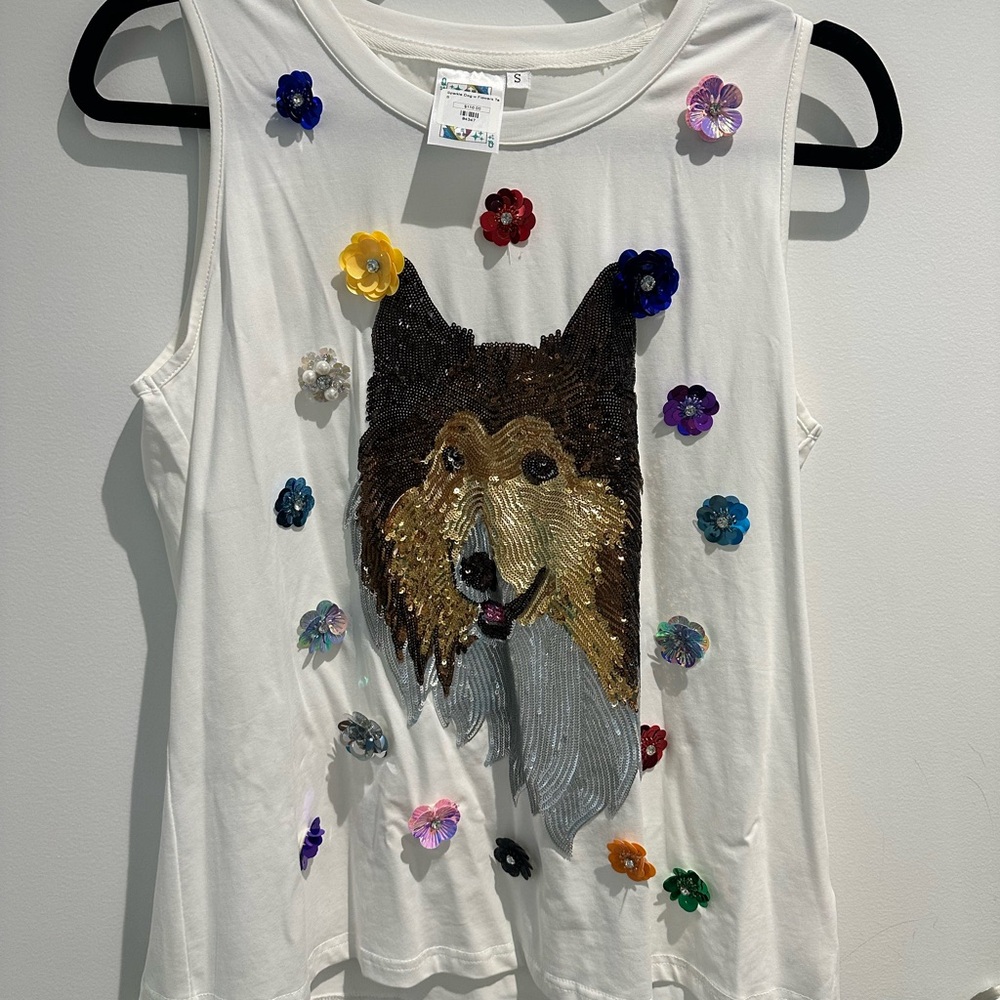 QUEEN OF SPARKLES Reveille Tank Top Size S